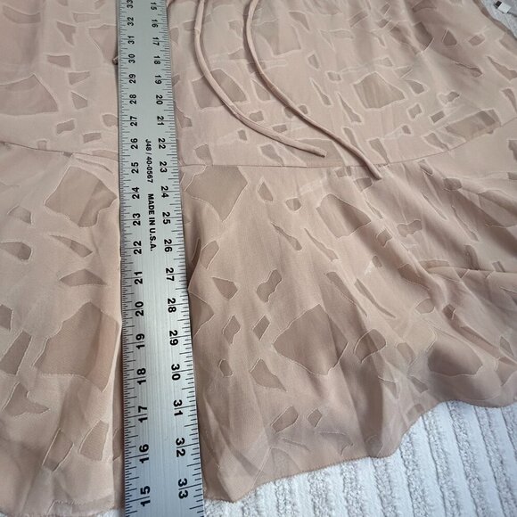 Iro Blush Pink Nude Ralene Long Sleeve Dress Lace Up Size 38 / 16W Lined New - Picture 9 of 9